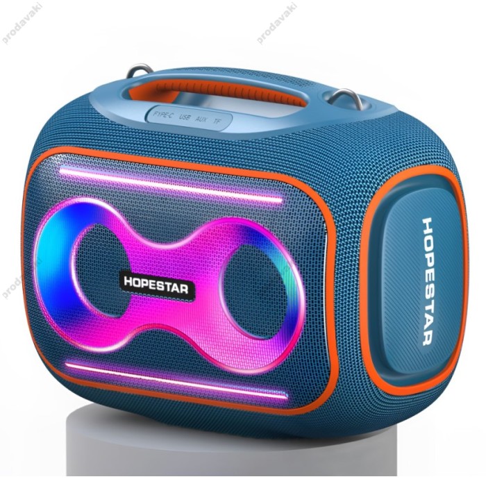 Портативна колонка Bluetooth HOPESTAR Party BOX 140 80W Blue